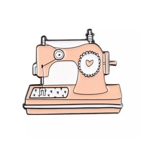 NEW Peachy heart sewing machine jewelry brooch pin